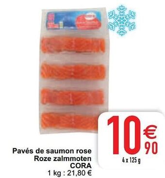 Cora Pavés de saumon rose roze zalmmoten cora aanbieding