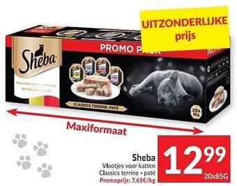 Intermarché Sheba vlootjes voor katten classics terrine paté aanbieding