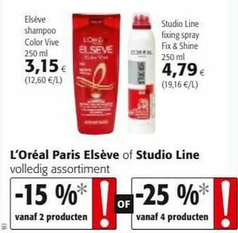 Colruyt Elsève shampoo color vive aanbieding