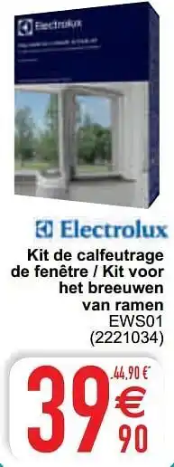 Cora Electrolux kit de calfeutrage de fenêtre - kit voor het breeuwen van ramen ews01 aanbieding