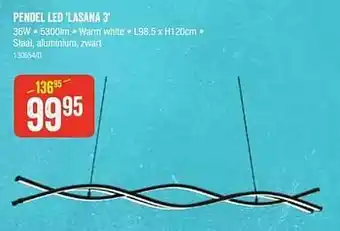 HandyHome Pendel led lasana 3 aanbieding