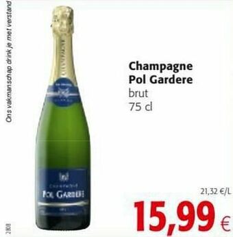 Colruyt Champagne pol gardere brut aanbieding