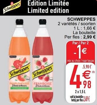 Cora Schweppes aanbieding