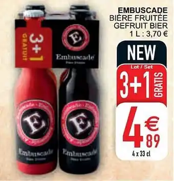 Cora Embuscade bière fruitée gefruit bier aanbieding