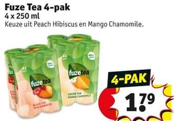 Kruidvat Fuze tea aanbieding