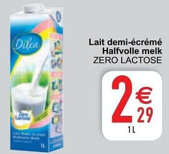 Cora Lait demi-écrémé halfvolle melk zero lactose aanbieding