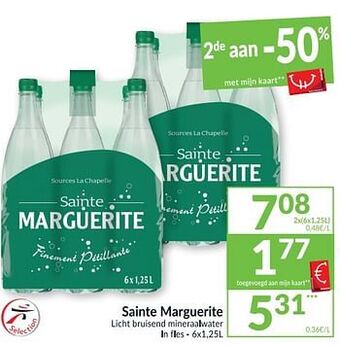 Intermarché Sainte marguerite licht bruisend mineraalwater aanbieding