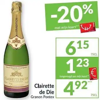 Intermarché Clairette de die granon pontex aanbieding