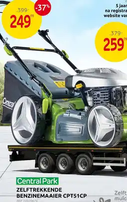 Brico Central park zelftrekkende benzinemaaier cpt51cp aanbieding