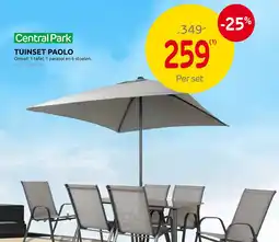Brico Central park tuinset paolo aanbieding