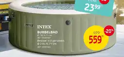 Brico Intex bubbelbad aanbieding