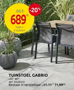 Brico Tuinstoel gabrio aanbieding