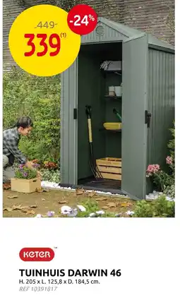 Brico Tuinhuis darwin 46 aanbieding