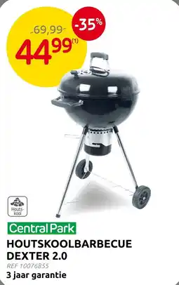 Brico Central park houtskoolbarbecue dexter 2.0 aanbieding