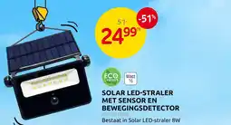 Brico Solar led-straler met sensor en bewegingsdetector aanbieding