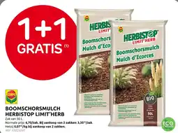 Brico Boomschorsmulch herbistop limit'herb aanbieding