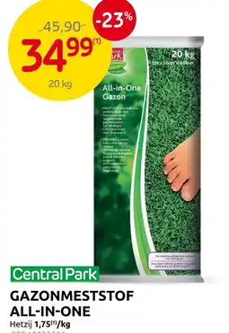 Brico Central park gazonmeststof all-in-one aanbieding