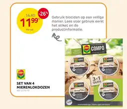 Brico Set van 4 mierenlokdozen aanbieding
