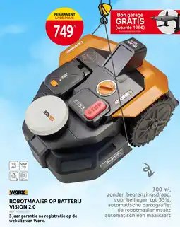 Brico Robotmaaier op batterij vision 2,0 aanbieding