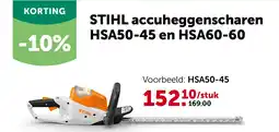 AVEVE STIHL accuheggenscharen HSA50-45 aanbieding