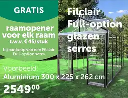 AVEVE Aluminium 300 x 225 x 262 cm aanbieding