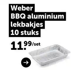 AVEVE Weber BBQ aluminium lekbakjes 10 stuks aanbieding