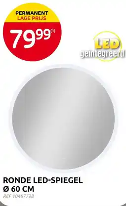 Brico Ronde led-spiegel ø 60 cm aanbieding