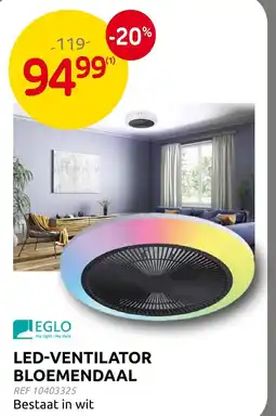 Brico Led-ventilator bloemendaal aanbieding