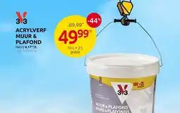 Brico Acrylverf muur & plafond aanbieding