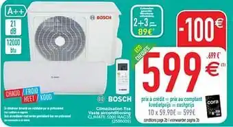 Cora Bosch climatisation fixe vaste airconditioning climate 5000 rac35 aanbieding