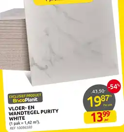 Brico Vloer- en wandtegel purity white aanbieding