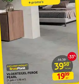 Brico Vloertegel feroe pearl aanbieding