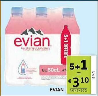 BelBev Evian aanbieding