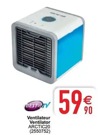 Cora Best of tv ventilateur ventilator arctic20 aanbieding