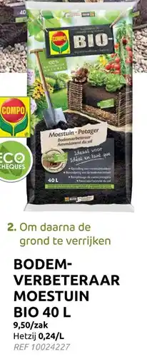 Brico Bodem- verbeteraar moestuin bio 40 l aanbieding