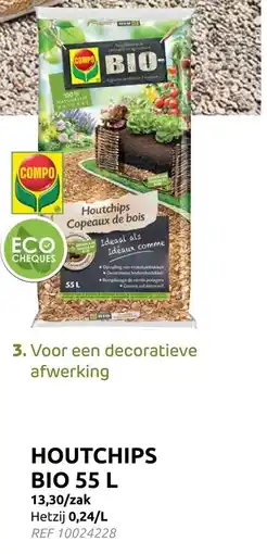 Brico Houtchips bio 55 l aanbieding