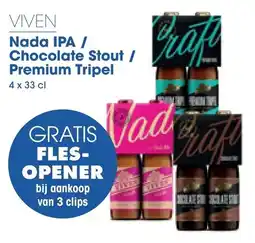 Prik en Tik Viven nada ipa / chocolate stout / premium tripel aanbieding