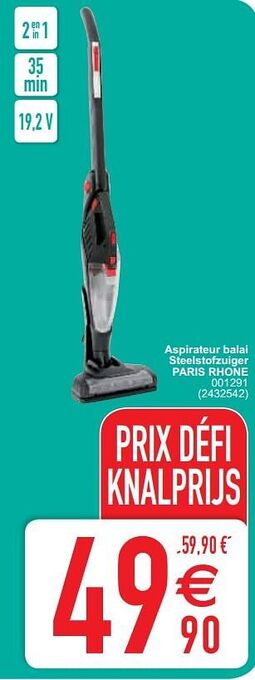 Cora Aspirateur balai steelstofzuiger paris rhone 001291 aanbieding