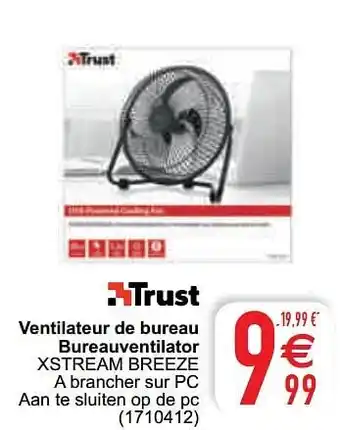 Cora Trust ventilateur de bureau bureauventilator xstream breeze aanbieding