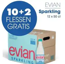 Prik en Tik Evian sparkling aanbieding