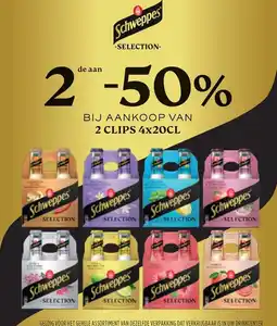 Prik en Tik Schweppes selection aanbieding