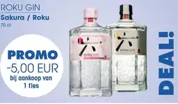 Prik en Tik Roku gin sakura / roku aanbieding