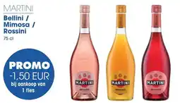 Prik en Tik Martini bellini / mimosa / rossini aanbieding