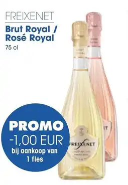 Prik en Tik Freixenet brut royal / rosé royal aanbieding