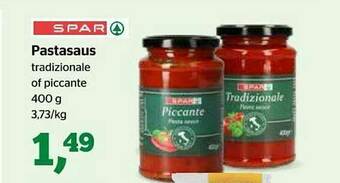 Spar Pastasaus aanbieding