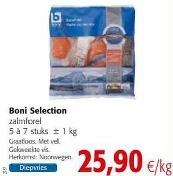 Colruyt Boni selection zalmforel aanbieding