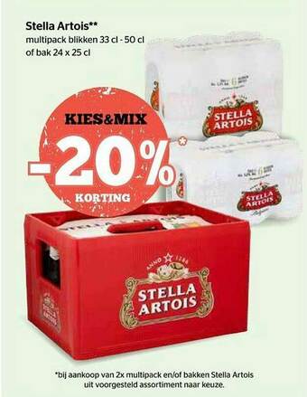 Spar Stella Artois aanbieding