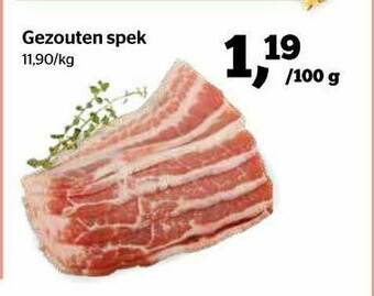 Spar Gezouten Spek aanbieding