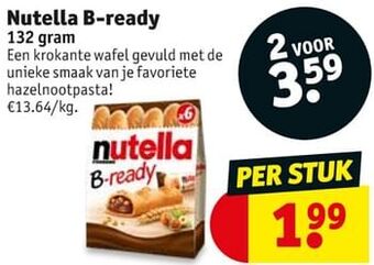 Kruidvat Nutella b-ready aanbieding