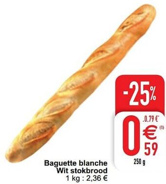 Cora Baguette blanche wit stokbrood aanbieding